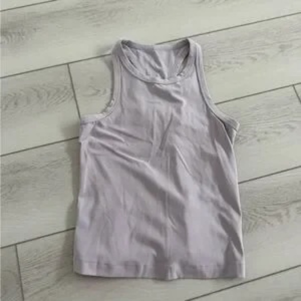 Lululemon Align Waist Length Racerback Tank Top Faint Lavender SIZE 6 - Picture 4 of 7